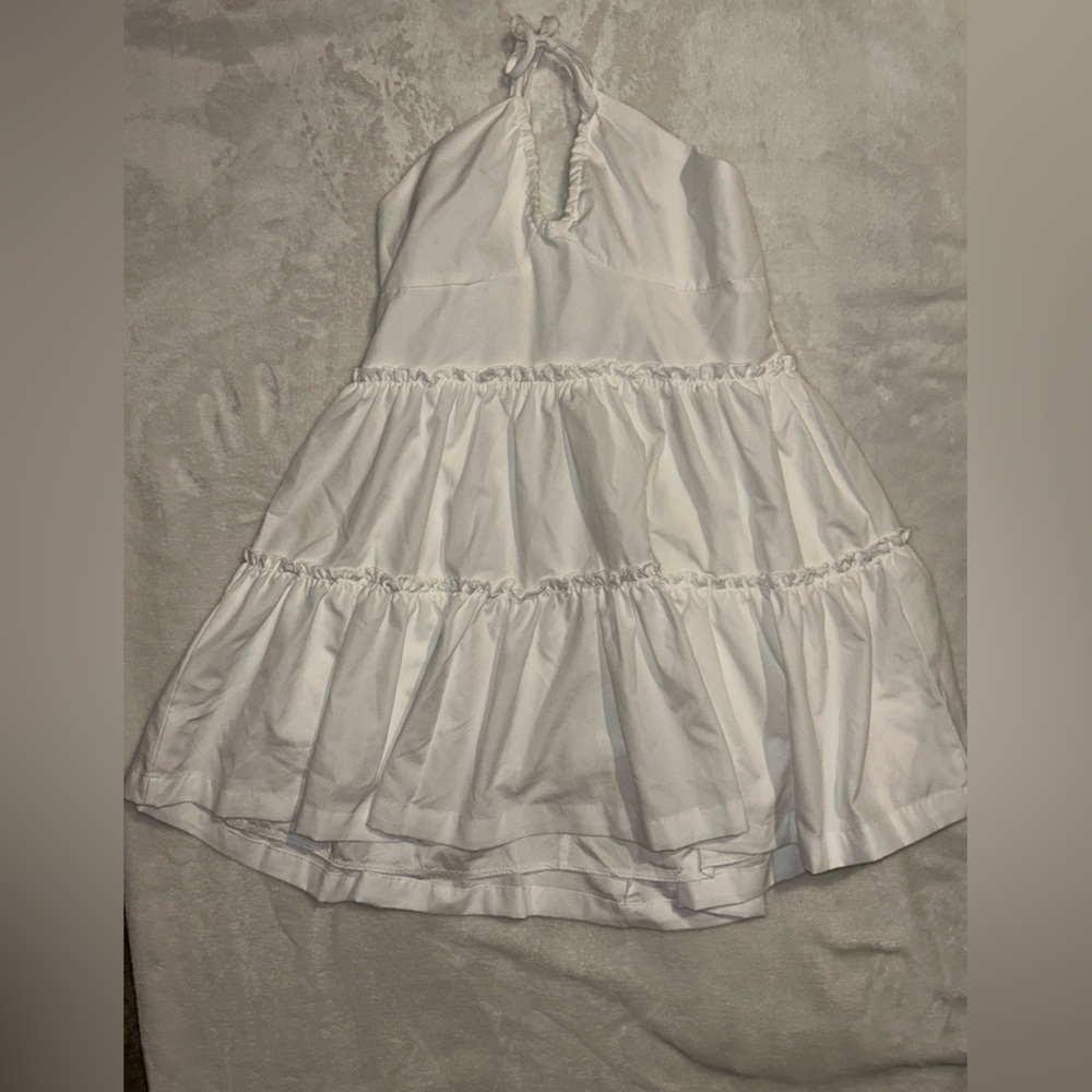 Cottage core white baby doll dress